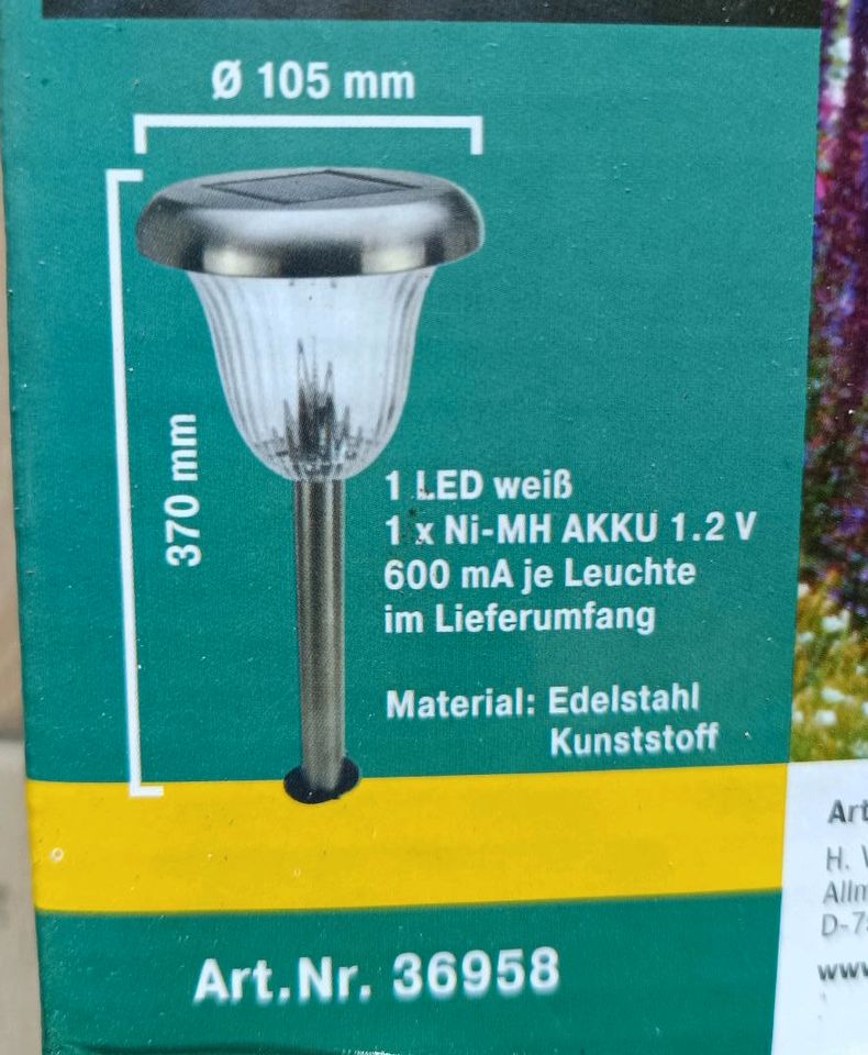 LED Solarleuchten (10'er Set) in Zühlsdorf