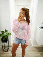 stirckpullover rosa mit stern oberteil longsleeve 34/36/Kleine 38 Kr. Dachau - Dachau Vorschau