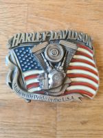 Original Harley Davidson Gürtelschnalle, Motor Fahne USA Niedersachsen - Barsinghausen Vorschau