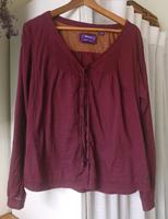Bluse Mexx Gr. 42 Bordeaux-Rot 100 % Baumwolle Nordrhein-Westfalen - Detmold Vorschau
