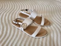 Tommy Hilfiger Damen Sandalen Riemchen Logo Leder weiß Gr. 39 Niedersachsen - Laatzen Vorschau