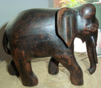 Elefant aus Holz dunkelbraun Dekoration Baden-Württemberg - Nußloch Vorschau