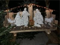 Große Krippe mit Figuren Krippenfiguren Weihnachtsdeko Weihnacht Nordrhein-Westfalen - Lienen Vorschau