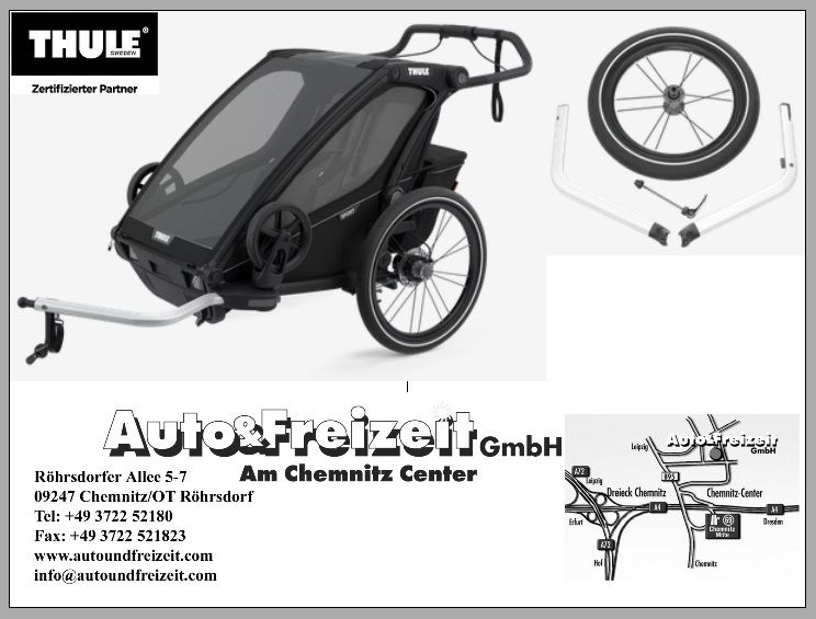 THULE CHARIOT CROSS 1 * Multisport- & Fahrradanhänger UVP 1.099 € in Röhrsdorf