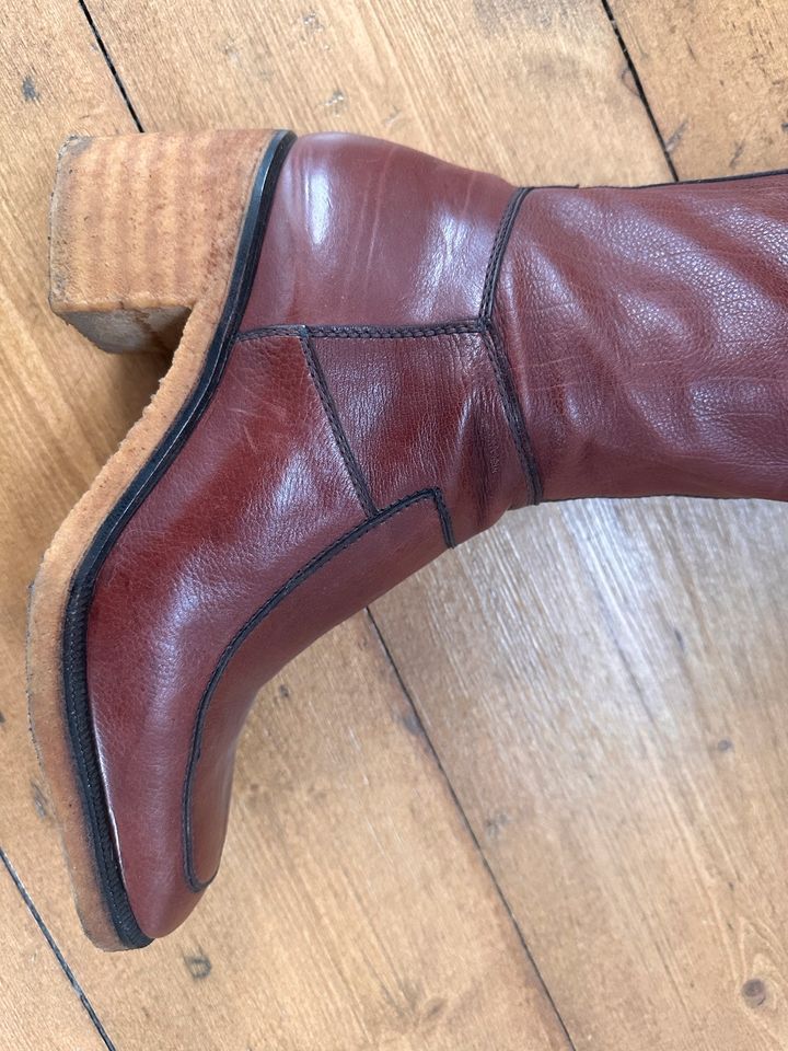 Vintage Stiefel Etienne Aigner 39 Cognac Rar 38 in Wuppertal