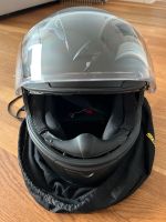 Motorradhelm matt schwarz Gr. S 56cm Hessen - Bad Vilbel Vorschau