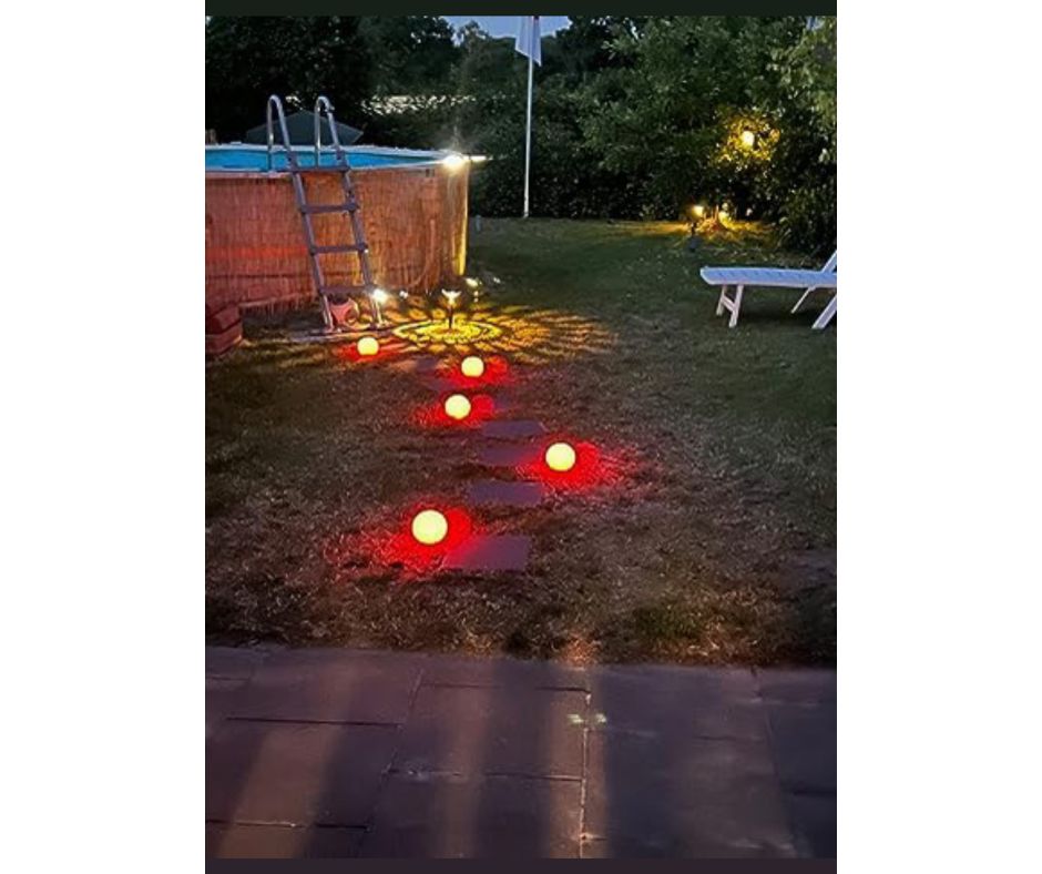 SOLAR RGB Bunt LED 6 Meter Solarlampen Lichterkette Außen Kugel 5er Set Solarkugeln, IP44 für außen Balkon Terrasse Licht Gartenkugeln Garten Deko Lampe Leuchte Beleuchtung Solarleuchte NEU in Bielefeld