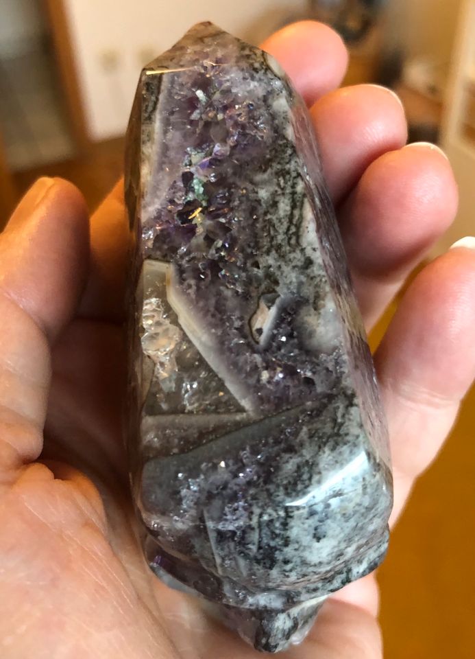 Kristallschädel Amethyst (Chevron) in Schonach