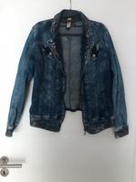 Jeansjacke mit Pailletten von Tredy Gr. 44 Hessen - Oestrich-Winkel Vorschau