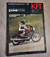Fachzeitschrift, KFT 1/1989, DDR, MZ ETZ 251 Mecklenburg-Vorpommern - Neddemin Vorschau