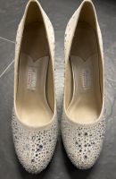 Brautschuhe Rainbow Couture Gr. 6/38 Creme weiß Glitzer Bayern - Olching Vorschau