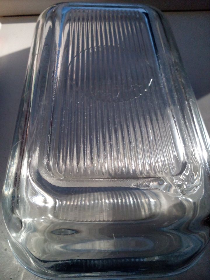 Arcoroc France Glas Butterdose ca. 17,5x 11,5x7 cm in Stuhr