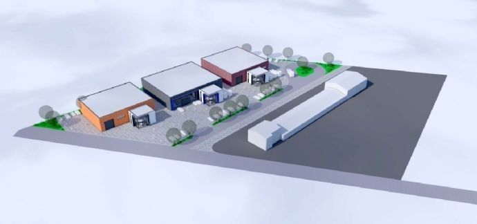 Neubau-Projekt: Lager-/ Produktionshalle mit Büro, 900 m² - 1.800 m² in 56244 Ötzingen zu vermieten in Ötzingen