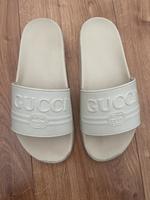 Gucci pool slides Pantoletten Weiss Hessen - Offenbach Vorschau