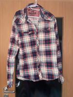 jacky & jones hemd bluse langarm rot grau kariert L Sachsen - Chemnitz Vorschau