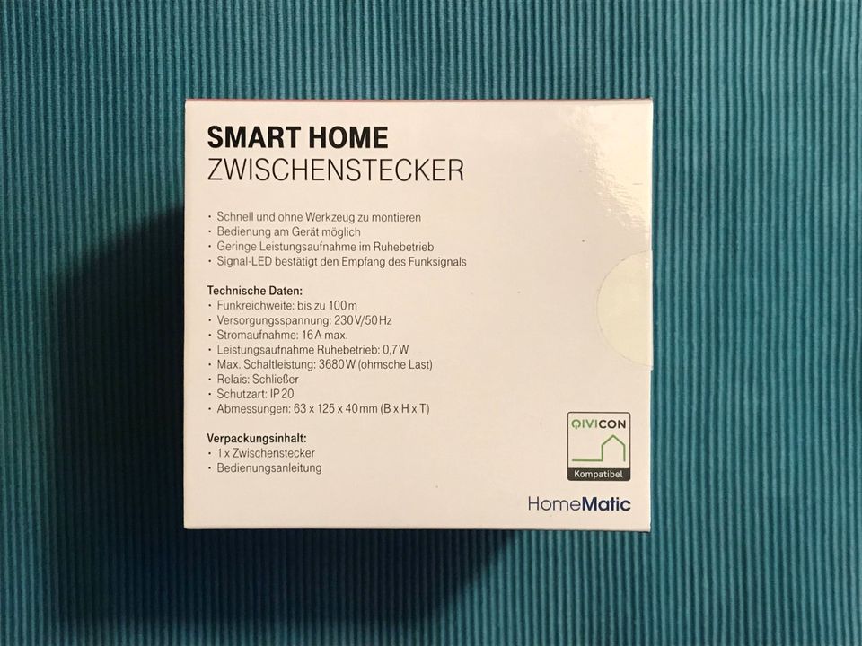 HOMEMATIC Zwischenstecker HM-LC-Sw1-Pl-2 für Smart Home, 105788 in Karlsruhe