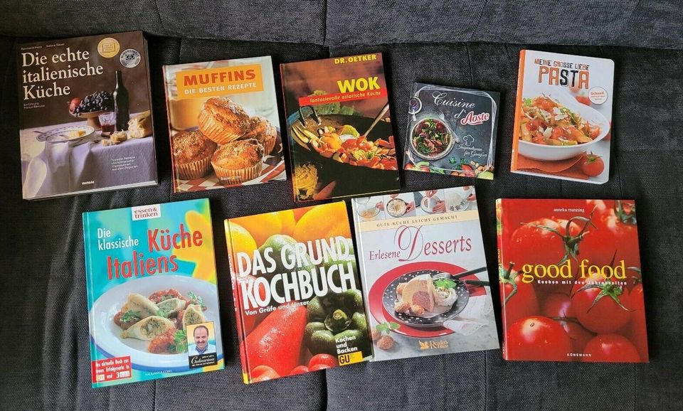 Kochbücher, Italienische Küche, Pasta, Grundkochbuch, Muffins in Kronsgaard