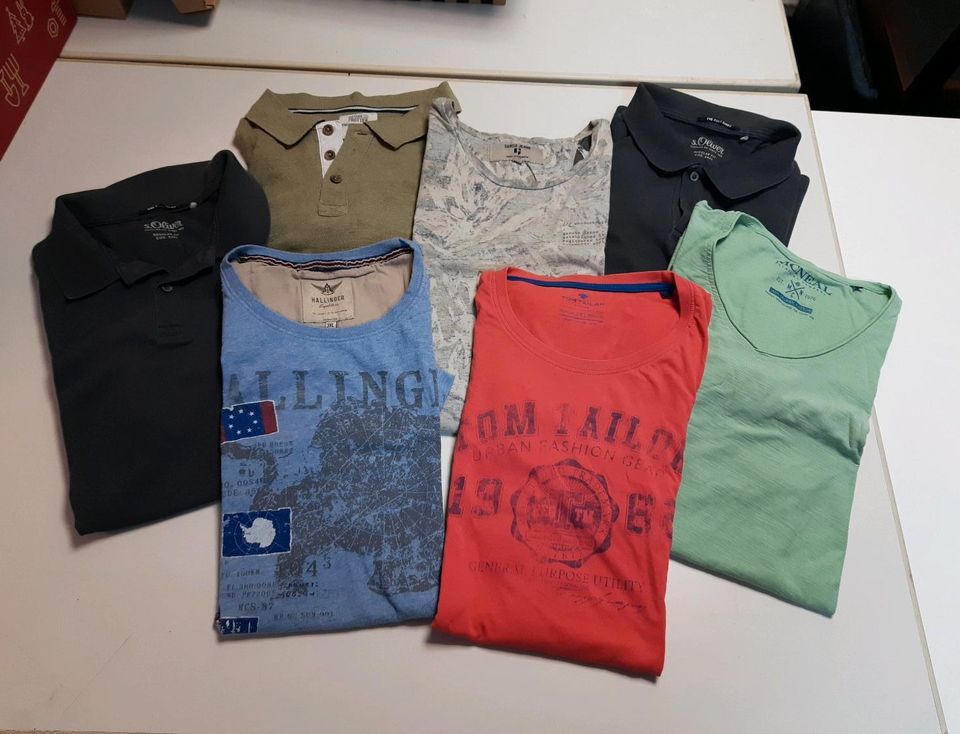 7 T-Shirts und Polos in 3XL, Garcia, s. Oliver, Tom Tailor u.a. in Welver