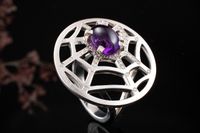 Chaumet Paris Ring Amethyst Spinnennetz mit Diamanten in Weißgold Nordrhein-Westfalen - Wegberg Vorschau