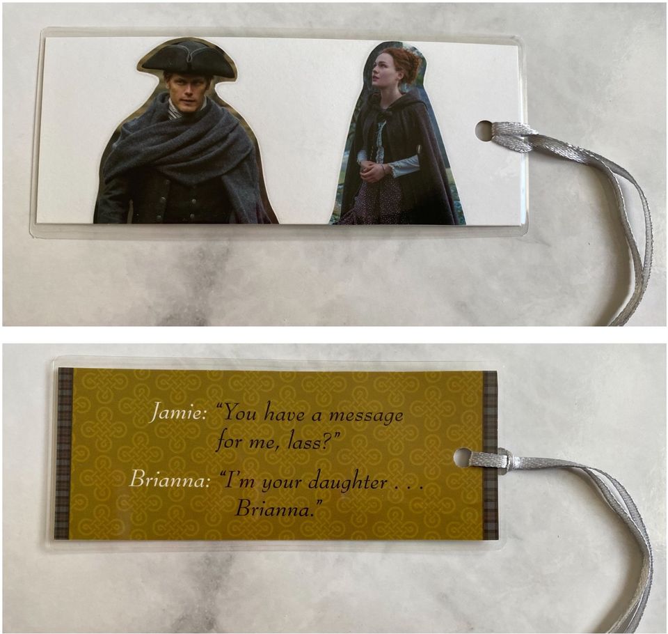 Lesezeichen Outlander Jamie & Brianna Fraser mit Quote NEU in Marne