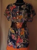 NEU VINTAGE Karibik Blüten Flower Bluse Avance Creation bunt Baden-Württemberg - Bammental Vorschau