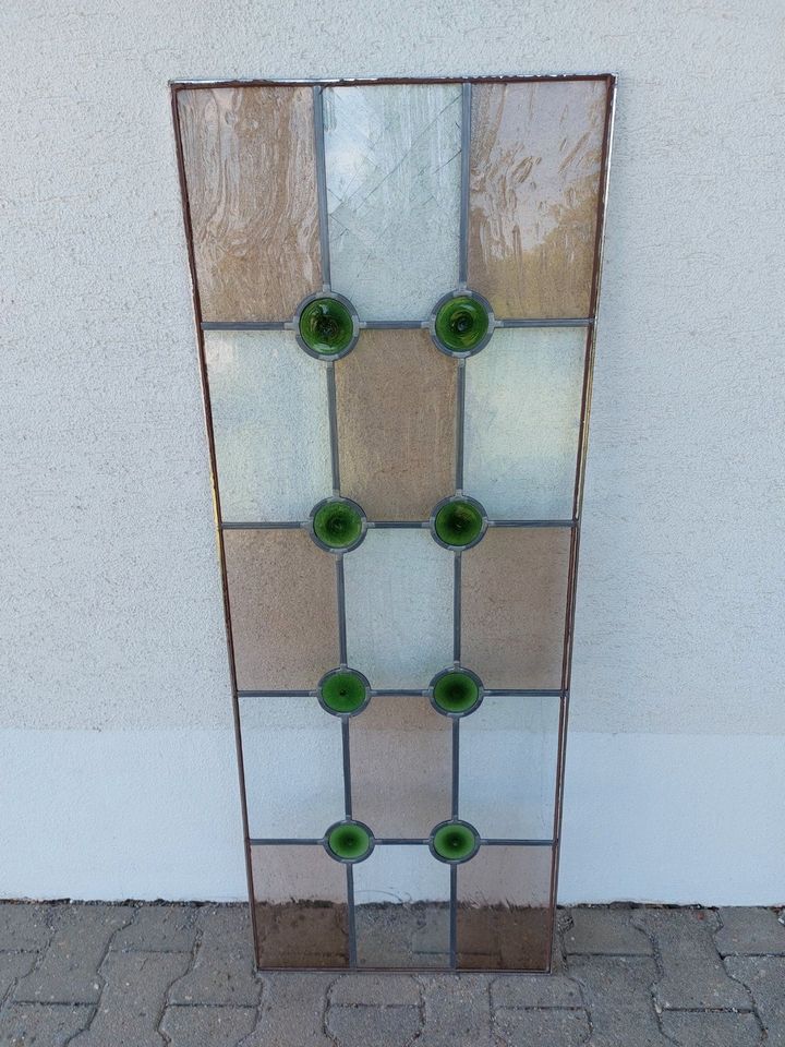 Lichtausschnitt Glas Tür, Glaseinsatz, Bleiglas (beschädigt) in Obertraubling