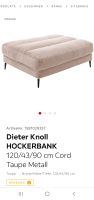 Dieter Knoll Hockerbank Cord Frabe Beige Baden-Württemberg - Pforzheim Vorschau