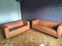 Sofa Orange "Ledersofa" 2er und 3 er Couch Garnitur Nordrhein-Westfalen - Hamm Vorschau