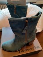 Tamaris Stiefeletten Blau NEU Gr 39 Cowboystiefel Nordrhein-Westfalen - Rösrath Vorschau
