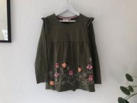 Langarm Shirt Khaki mit Eulen und Blumen Gr. 122/128 Baden-Württemberg - Schwieberdingen Vorschau