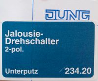 JUNG Jalousie-Drehschalter Unterpurz Baden-Württemberg - Sulz Vorschau