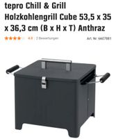 Holzkohle Grill Cube gebraucht Anthrazit Buchholz-Kleefeld - Hannover Groß Buchholz Vorschau