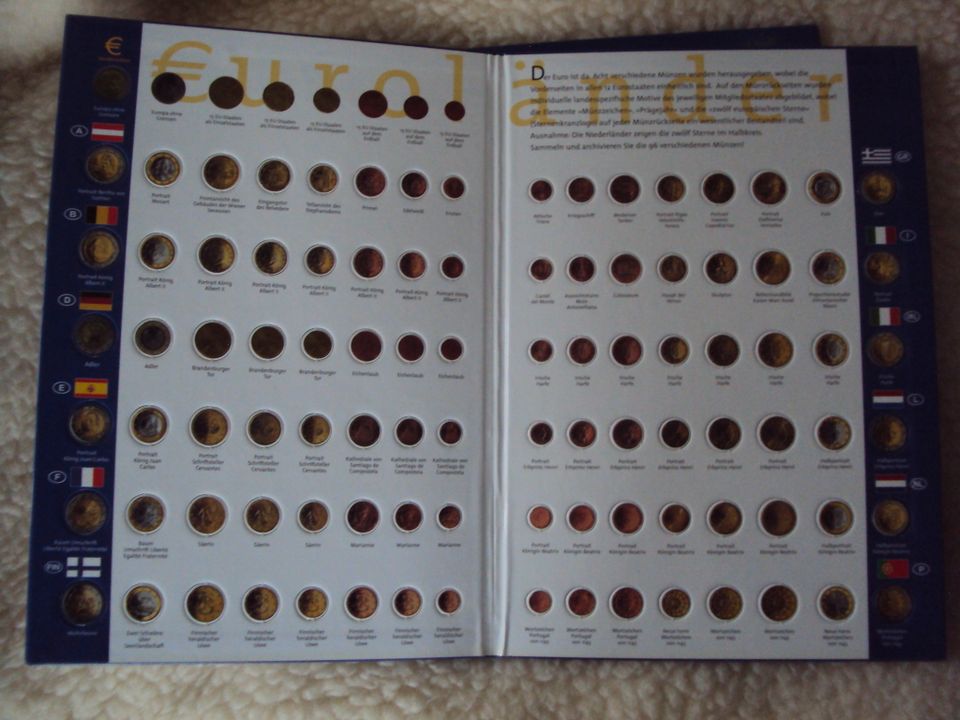 Euromünzen Sammelalbum in Floh-Seligenthal