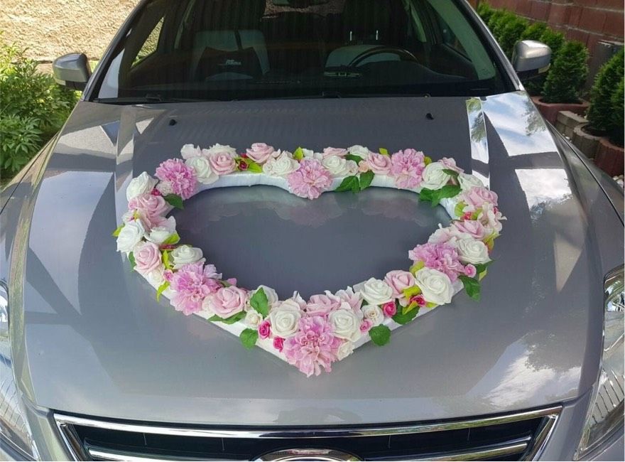 WISFOR Autoschmuck Hochzeit, Rose Deko