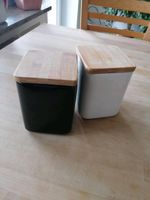 Keramikbehälter mit Holzdeckel Vorratsbehälter Vorräte lagern Bayern - Augsburg Vorschau