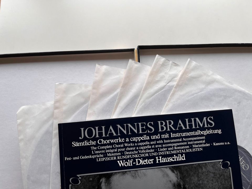 LP Brahms - Sämtliche Chorwerke, Leipziger Rundfunkchor, Wolf-Die in Dortmund