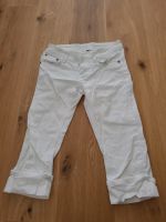 Fishbone Capri Jeans weiß 27 S Wiesbaden - Nordenstadt Vorschau