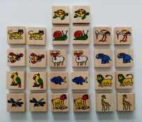 Memory-Spiel aus  Holz für Kinder ab 2,5 Jahren. 26 Teile Essen - Stoppenberg Vorschau