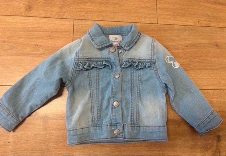Topomini Jeans Jacke Größe 74 Baby Schmetterling spitze neu in Mauritz