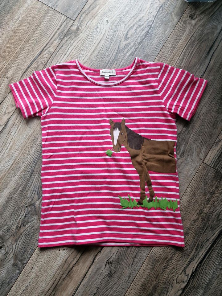 Mädchen T-Shirt Gr. 128/134 tausendkind Pferd in Bad Lippspringe