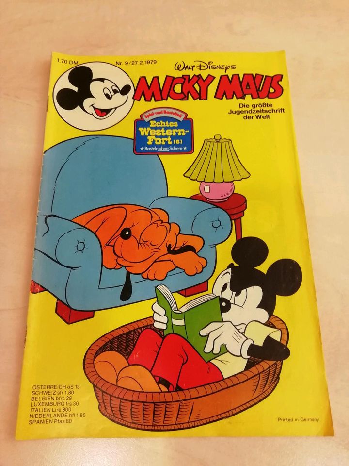 Speicherfund Comic 18 Stück Micky Maus aus 1979 in Rödersheim-Gronau