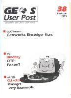 GEOS User Post - Zeitschrift des GEOS User Club Ausg.38 Feb.1995 Hessen - Biebesheim Vorschau