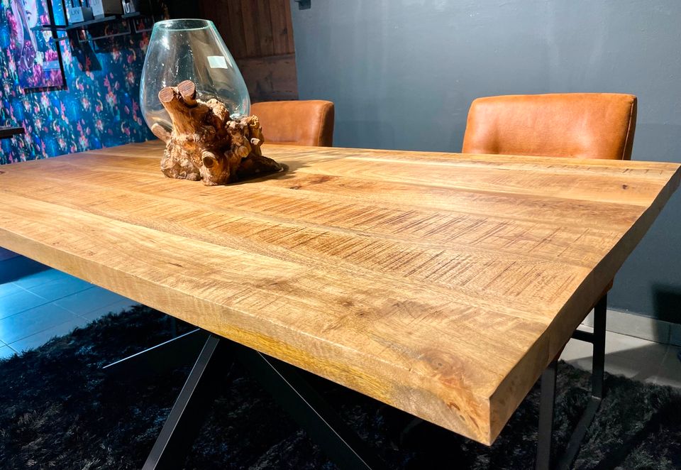 Esstisch Mango massiv Holz 180 cm mit Gestell NEU Holz Tisch in Wermelskirchen