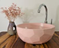 Beton Aufsatz Waschbecken rosa 3D Design 40cm NEU Waschtisch Nordrhein-Westfalen - Solingen Vorschau