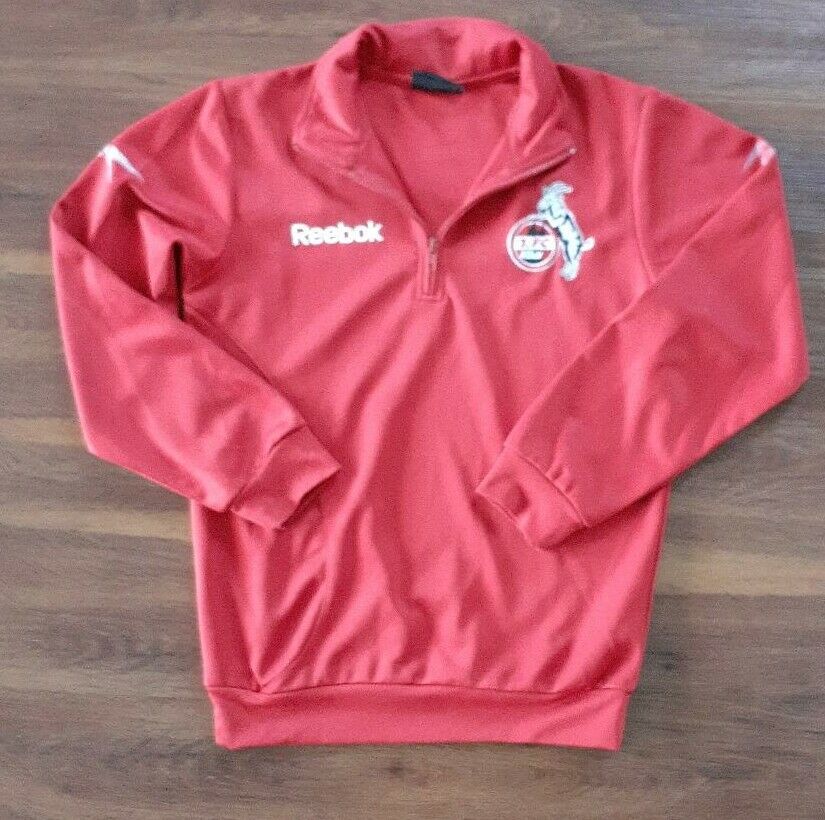 Original Zip- Sweatshirt 1.FC Köln rot Reebook Trainingspullover in Meckenheim