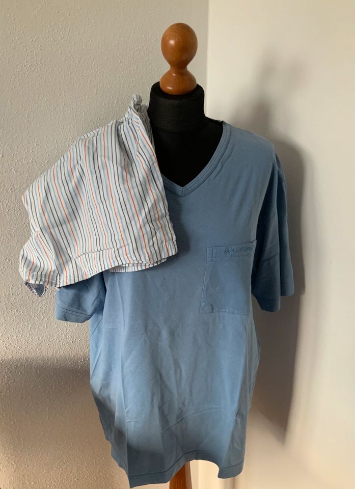TCM Schlafanzug shorty Pyjama blau Shorts kurz Gr. 50/52 in Ingolstadt