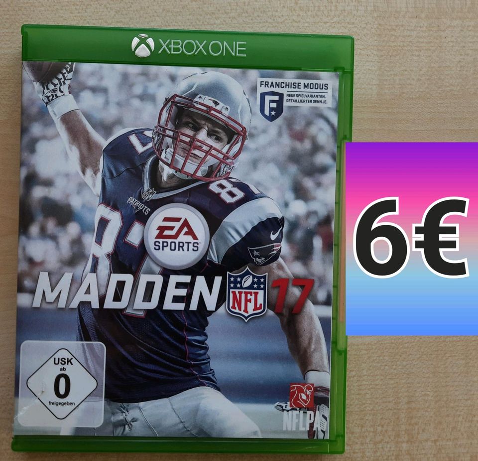 Xbox one Spiele Fifa Nfl Madden in Auerbach in der Oberpfalz