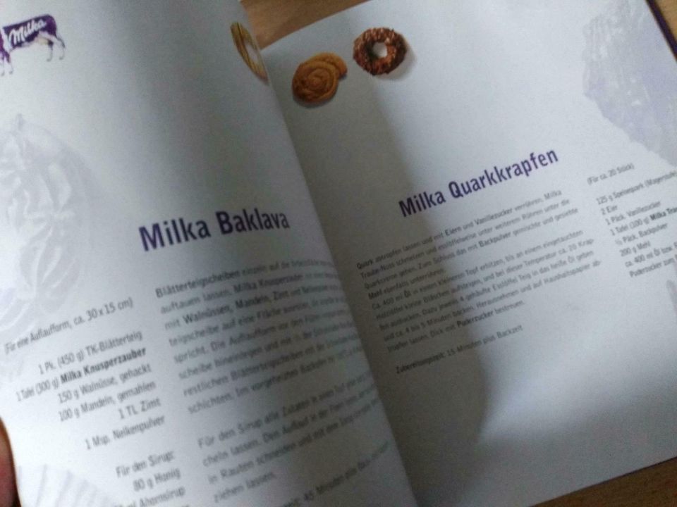 Milka das Backbuch auch 2001, Backbuch Milka Kinderbücher in Ellingen