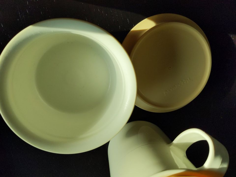 Set Tupperware Sahnekännchen Zuckerdose Kaffeefreund Kanne Dose in Hohenpeißenberg