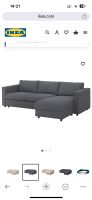 Ikea Vimle 3er Bettsofa Bezug Gunnared Mittelgrau Hamburg - Wandsbek Vorschau